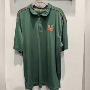 Mens Miami Hurricanes polo shirt